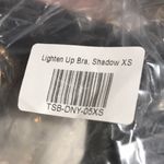 ADAY  Lighten Up Sports Bra Shadow Black XS New Scoop Neck Low Back Unpadded Photo 6