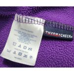 Lands' End  Purple Fleece Pullover Womens Medium‎ 10-12 Half Zip Photo 3