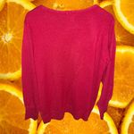 Jaclyn Smith  Red Metallic Sweater Size Large‎ Photo 5