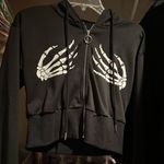 shein black and white cropped skeleton jacket Photo 0