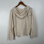 Faherty  Cream Slub Cotton Hoodie Size Medium Photo 1
