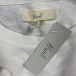 🛍️ Atwell Spa White Cotton Frayed Tiered Long Sleeve Top Leah Tee Size S Photo 7