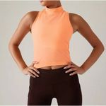 Athleta ‎ Momentum Seamless Mock Tank Foxglove Peach Medium Size M Athleisure Gym Photo 0