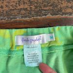 Fresh Produce Vintage  Lime Green Yellow Floral Ruffle Pull On Skirt - Sz M 💚🎀 Photo 8