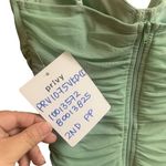 Privy  Privately Privileged Light Green Mini Ruched Sample Dress Women’s Sz Small Photo 5