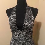 Heart Moon Star vintage Y2K silk halter dress Black Size M Photo 2