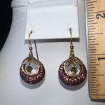 Petite Boho Metal and zebras Dangle Earrings Pink Photo 5