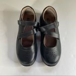 Drew  Orchid Mary Jane Black Leather Shoes Size 9 WW Photo 6