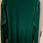 Slave to Art vintage green velour tunic with sequined & embroidery peacock. Size L Photo 5