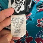 Hilo Hattie Hawaiian midi/maxi dress, turquoise and red, tropical print sz 14 Blue Photo 12
