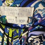 London Times  Petites Multicolor Sleeveless V-Neck‎ Sheath Dress Photo 1