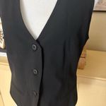 Norma Kamali Black Vest Size Medium Photo 1