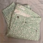 7 For All Mankind  Floral Mint Green Straight Leg Pants Size 27 Photo 6