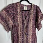 Tuckernuck Bell by Alicia Bell ‎ floral metallic angel kaftan maxi dress small Photo 3