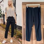 Marine layer Allison Pull On Pant in Black Split Dolphin Hem Women’s size Medium Photo 1