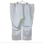 Torrid New White High Rise Boyfriend Raw Hem Cuffed Crop Jeans Women's Size 26 Photo 3