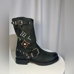 Frye Veronica Studded Stone Motorcycle Boots | 6 Photo 3