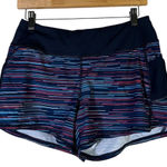 Athleta  Women's Running Shorts Size S Multi Color Stripe Athletic Sportswear Photo 0
