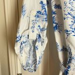 Chloe+Rene Woman’s Blue and White Printed Shirt Dress size large Photo 6