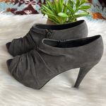 Guess  • side zip peep toe rouched bootie heels Photo 86