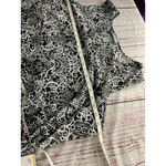 Catherines Tank Top Womens 2X 22/24W Scoop Neck Sleeveless Geometric Black White Photo 5