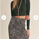 Sadie and Sage  gray lo my sleeve crop top L Photo 1