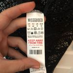 Missguided NWT  Black Jersey Crochet Wide Leg Jumpsuit Swim Cover Up Size US8 Photo 4