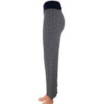 ZARA Knit Women's Black White Zigzag Print High Rise Sweater Casual Pants Size M Photo 1