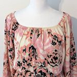 Audrey 3+1 Audrey 3Plus1 Pink Floral Romper Size Small Boho Floral Short Romper Photo 1