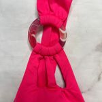 BECCA by Rebecca virtue Becca Rebecca Virtue Grapefruit Pink Halter Bikini Top Skylar Ring Size S New Photo 2