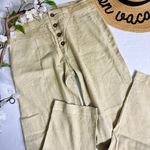 Sundance  Quinn Linen Tencel Blend Buttonfly Pants Photo 6