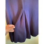 Suzanne Betro  Navy Sleeveless Cocktail A Line Pleated Dress Size M Photo 3