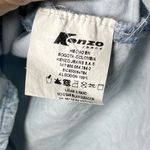 Kenzo Jeans Light Wash Denim Button Down Shirt Sz S Western 90s Streetwear Blue Photo 7