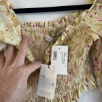 Faithfull the Brand 1112 NWT Faithful The Brand Isadora Puff Sleeve Crop Top Size US 2 Photo 4