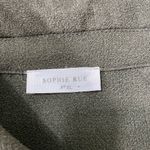 Sophie Rue Classic Lightweight Belted Lightweight Olive Green Trench Coat~XL Photo 10