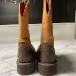 Justin Boots Justin Women Size 9B GY9530 Starlina 11" Tan Frenzy Square Toe Western Boot Photo 4