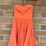 Rebecca Taylor  coral bustier dress w full skirt Photo 0
