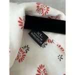 Jachs  Girlfriend Womens White Blouse XLarge sleeveless floral rayon button up Photo 5
