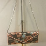 ALDO Womens Black Floral Beaded Clutch Evening Bag Chain Strap Acrylic Alloy Photo 0