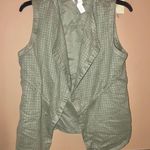 Chico's Chico’s Faux Suede Open Front Vest Army Green 0 Photo 0