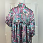 Beulah  Colorful Paisley Button-Up Dress One Size.  E2 Photo 10