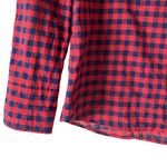 J.Crew  Women's Crinkle‎ Boy Shirt in Red Check - 00 EUC Photo 11