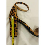 A New Day  Ema Leopard Print Block Heel Sandals Brown Black Size 8 Photo 3