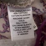 Loft  linen cotton paisley printed flat front chino shorts sz 4 Photo 5