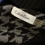 Calvin Klein Houndstooth Print Sleeveless Sweater Dress Size S Photo 3