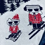 Karl Lagerfeld New with tags Karl Lagerfield Christmas Cat Karl & Coupette Graphic Ski Sweater Photo 7