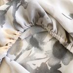 a.n.a . Boho Sheer Gypsy Earthy Floral Flowy Short Sleeve Top Sz S Photo 4