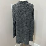 American Eagle  Open‎ Cardigan Black Gray White Size M Long Photo 1