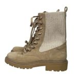 Sam Edelman Lydell Tan Cream Suede Combat Boots Size 8 Lug Sole Photo 5