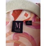 Milano Woman 2X Silky Satin Button Front top Pink Size XXL Photo 1